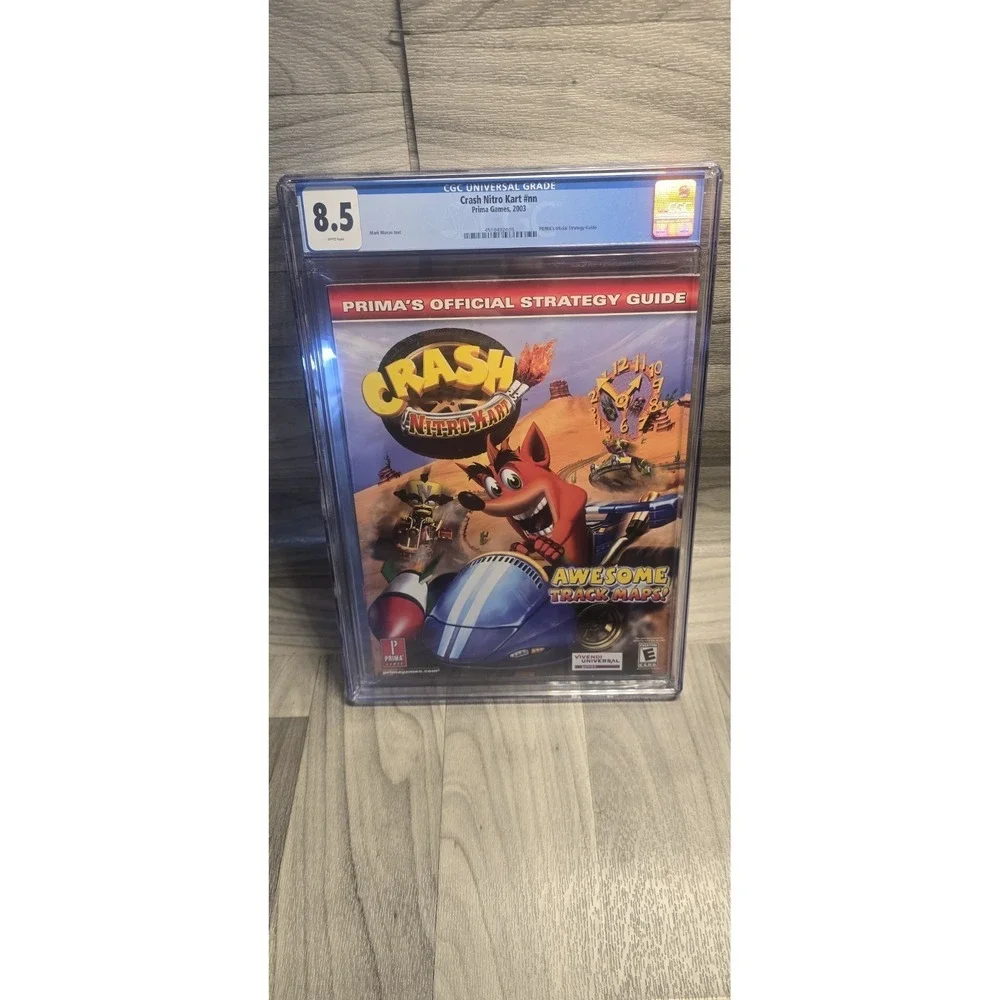 CGC-graded (8.5) 2003 Prima Official Strategy Guide for Crash Nitro Kart Book